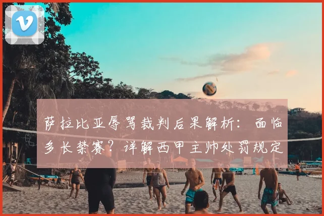 萨拉比亚辱骂裁判后果解析：面临多长禁赛？详解西甲主帅处罚规定